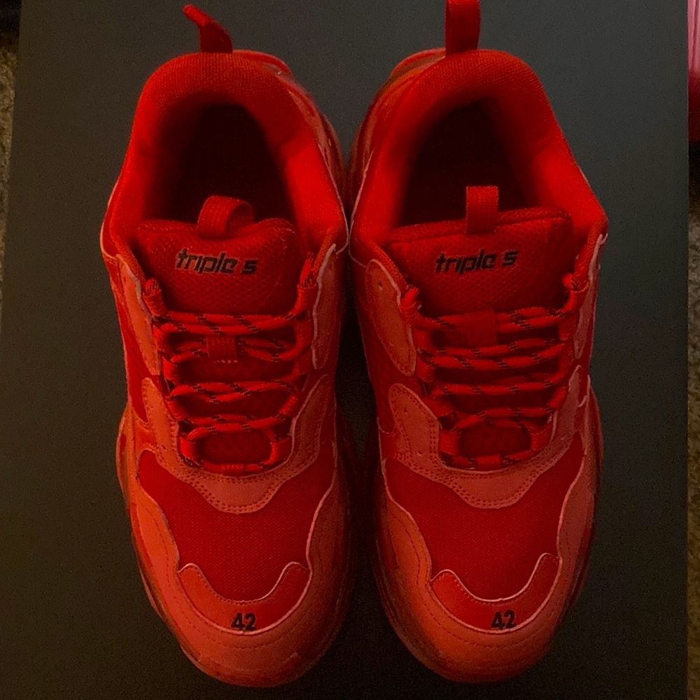 Balencienga shoes size 9 color:Red